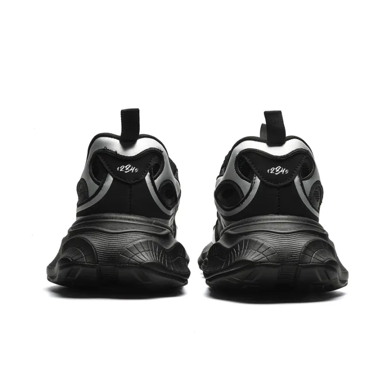 12345 Cushioning Breathable Lightweight Height Increasing Low Top Chunky Sneakers Unisex-8