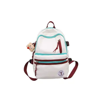 Barang Bear Nylon Backpack Regular Unisex White Black Red Pink Khaki
