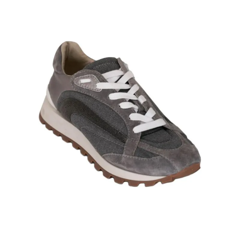 Brunello Cucinelli Monili Embellished Low Top Sneakers Women's-2