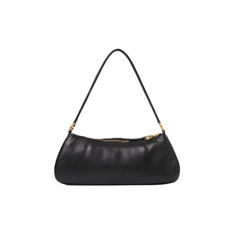 Chloe Shiny Grained Calfskin Handbag Shoulder Bag Women's Black-2