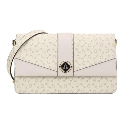 Why Artificial Leather Small Square Bag, Crossbody Bag, Shoulder Bag Medium Size Women's Apricot