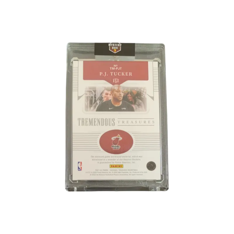 PANINI 2021 22 PJ Tucker Miami Heat Large Window Game Used Jersey 60/99 Basketball Card Access Pass Sports Cards 1 Pc-1