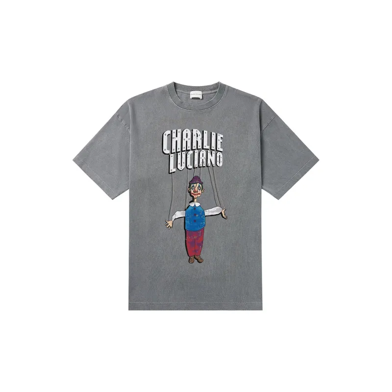 Charlie Luciano T Shirt Unisex Gray-2