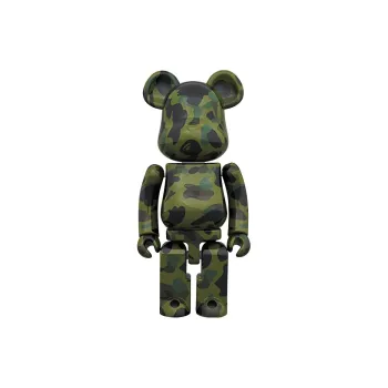 BE@RBRICK X Bape 1st Camo Chogokin Green