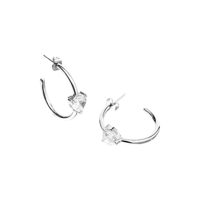 CHIARA FERRAGNI Alloy With Zircon Earrings Women's Silver-0