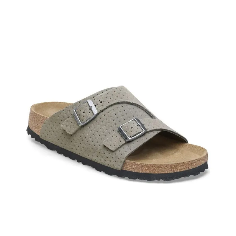 Birkenstock Zurich Slide Slippers Unisex Gray Regular-2