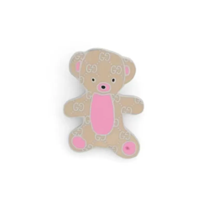 GUCCI Brass Brooches Women's Pink-0