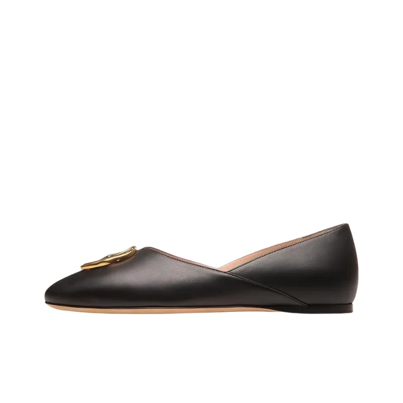 BALLY Gerry Leather Ballerina Shoes-0