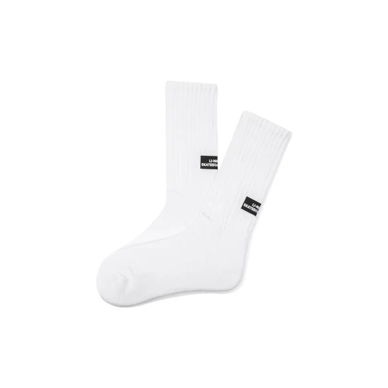 LiNing Knee High Socks Unisex White-2