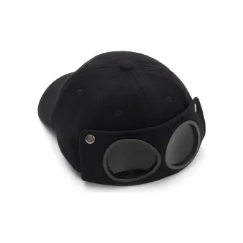 KENMO Cotton Polyester Blend Baseball Caps Unisex Black