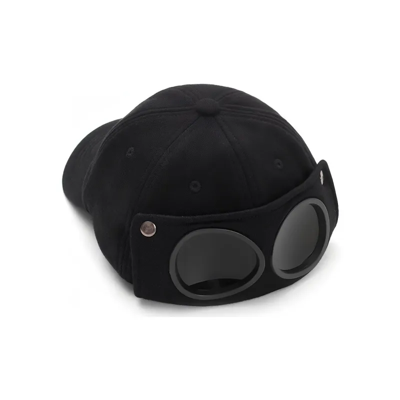 KENMO Cotton Polyester Blend Baseball Caps Unisex Black-0