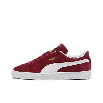 PUMA Suede Anti Slip Wear Resistant Low Top Skateboard Shoes Unisex Red