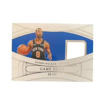 PANINI 2021 22 Knicks Kemba Walker National Treasure Small Window Jersey 86/99 Card Pass Through Sports Cards 1 Pc