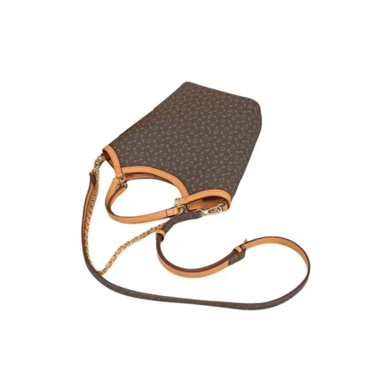 Why Artificial Leather Portable Crossbody Bag, Shoulder Bag Medium Size Women's Coffee-4