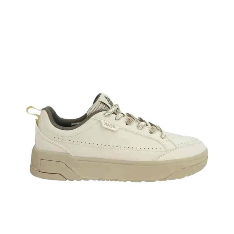 PEAK Taichi Cloud Trail Anti Slip Wear Resistant Low Top Skateboard Shoes Men's White Brown-1