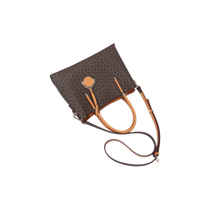 Why Artificial Leather Tote Bag, Shopping Bag, Shoulder Bag, Crossbody Bag, Handbag Large Size Women's Coffee-8