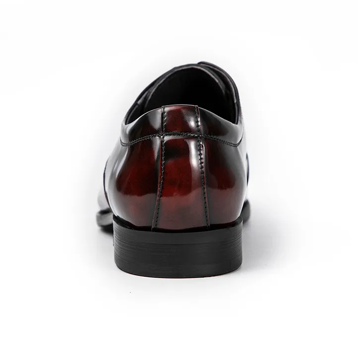 ASTON M.JAZZ Dress Shoes Men Low Top Black/Blue/Burgundy-2