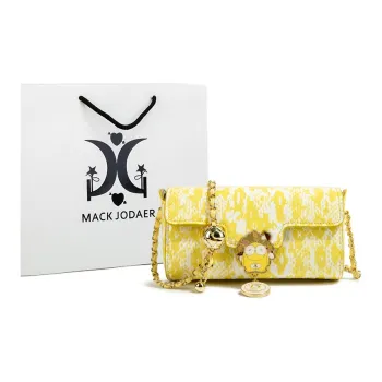 MACK JODAER Synthetic Leather Crossbody Bag Small Size Women's Light Yellow