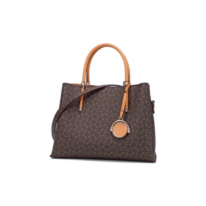Why Artificial Leather Tote Bag, Shopping Bag, Shoulder Bag, Crossbody Bag, Handbag Large Size Women's Coffee-2