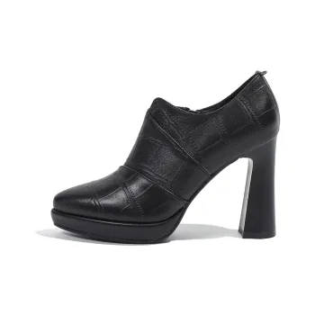 Mulinsen Loafers Approx. 10CM Women's Black