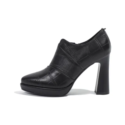 Mulinsen Loafers Approx. 10CM Women's Black
