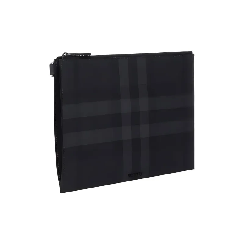 Burberry Cotton Clutch Men's Black-2