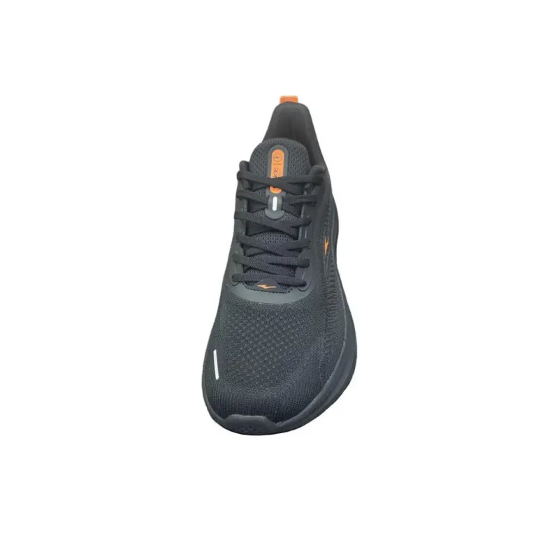 Erke Bullets Cushioning Breathable Low Top Running Shoes Men's Black Orange-2