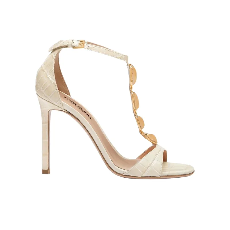 TOM FORD One Strap Sandals 10.5cm Women's Ivory-1