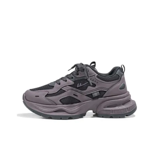 WARRIOR Chunky Sneakers Women's Low-Top Purple