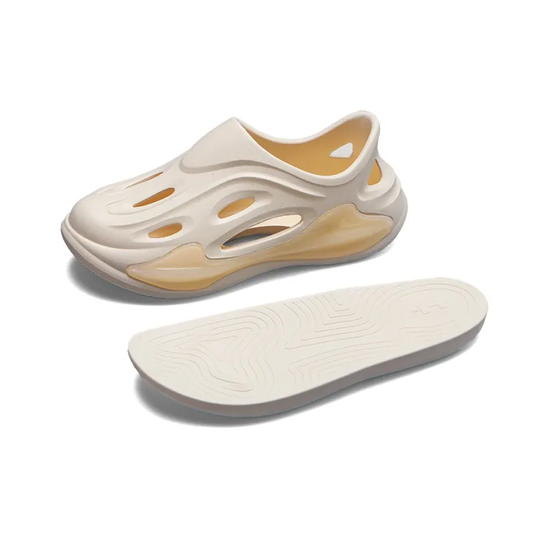 CAOT Jelly Perforated Shoes Series Clogs Unisex Ecru-2