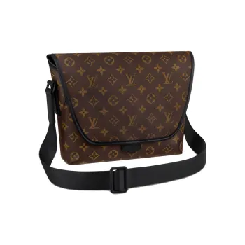 LOUIS VUITTON Magnetic Messenger Monogram Canvas Brown