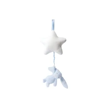JELLYCAT Bashful Bunny Musical Pull Blue