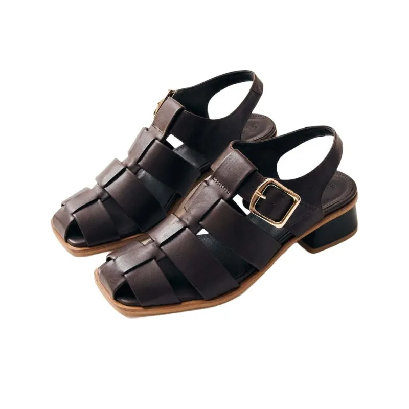 ALOHAS Leona Roman Sandals 5cm Women's Brown-2