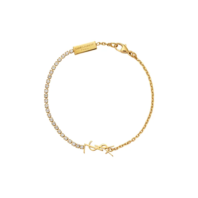 SAINT LAURENT Cassandre Charm Bracelet-0