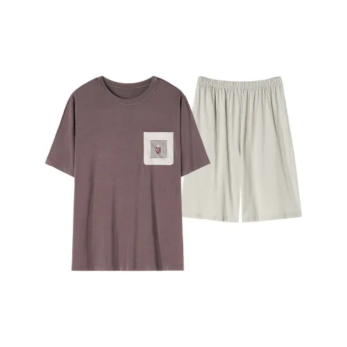 The Story Of The Flower Season Pajama Set Men's Brown