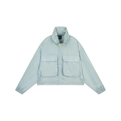 361° Trench Coats Women's Water Gray Blue