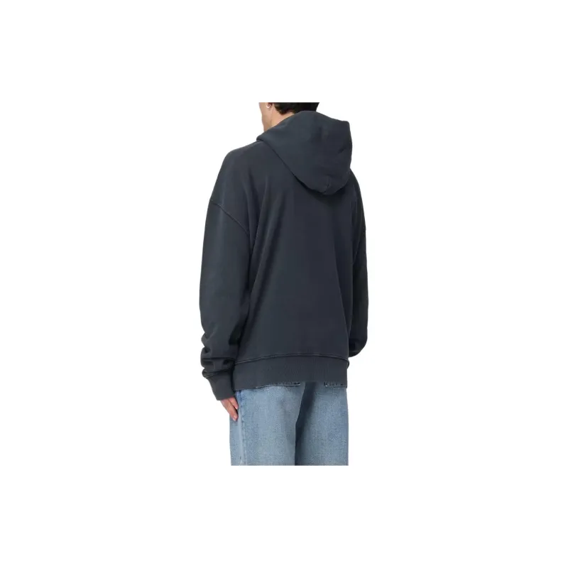 Maison Margiela Logo Embroidered Reverse Hoodie-3