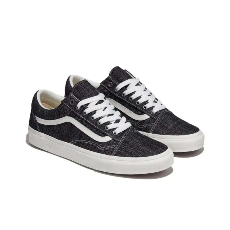 Vans Old Skool Collection Anti Slip Wear Resistant Low Top Skateboard Shoes Unisex Black-2