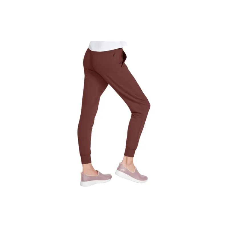 Skechers SKECHLUXE Restful Knitted Sports Pants Women's Brown Red-1