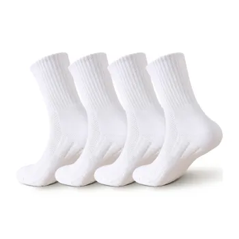SHIWAJI Mid-Calf Socks Men's 4 Pack
