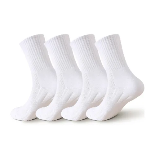 SHIWAJI Mid Calf Socks Men's 4 Pack