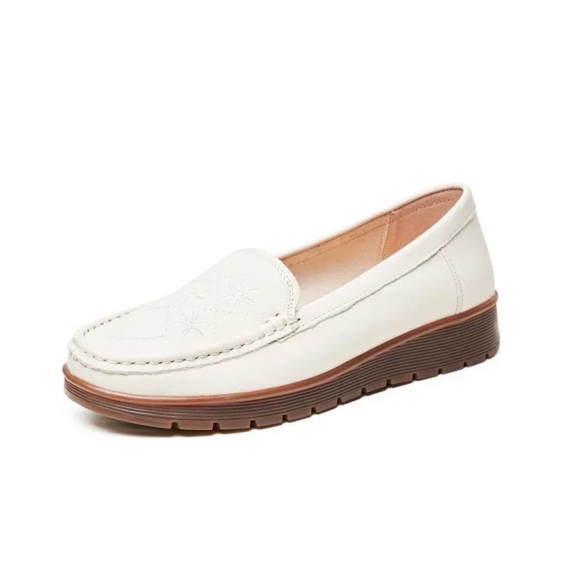AOKANG Loafers Women's White-1
