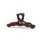 Rubber Coffee-Hair Claw Clip