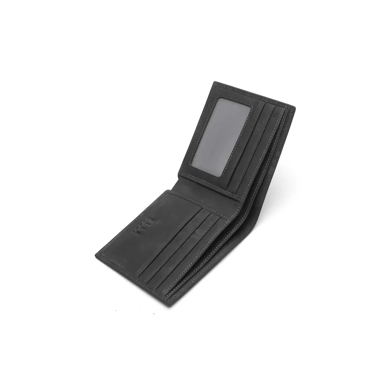ELLE HOMME Cow Leather Wallets Men's Gray-4