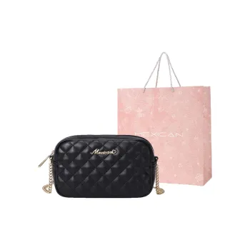 MEXICAN Polyurethane Leather Chain Bag Shoulder Bag Crossbody Bag Regular Women's Black