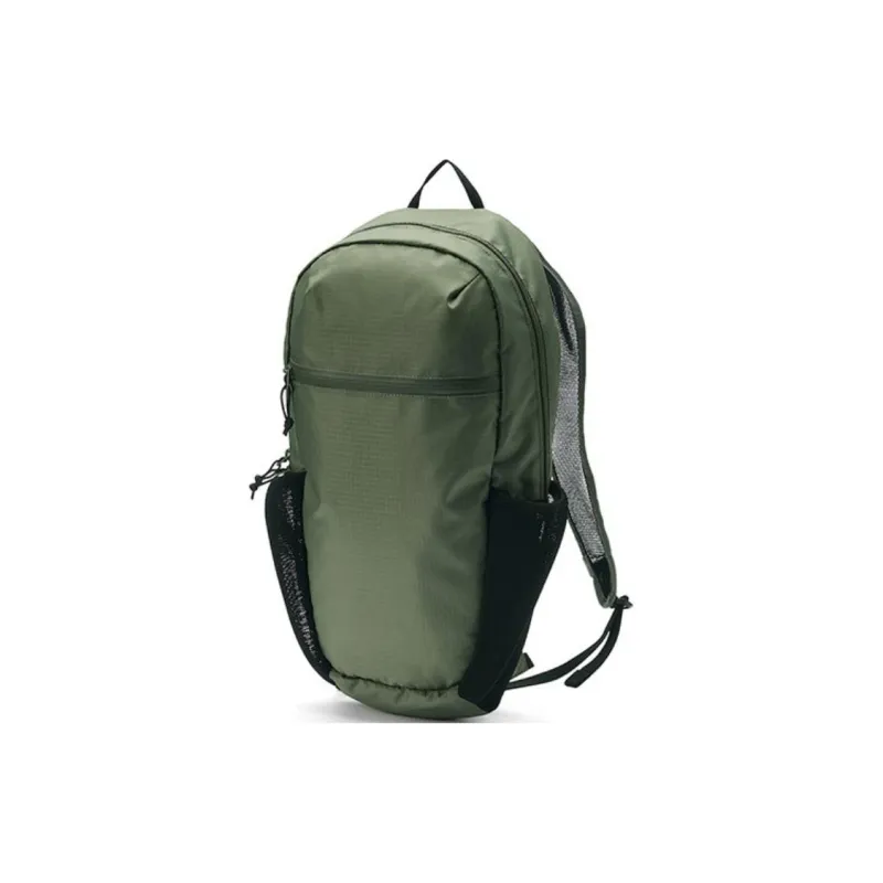 MUJI Polyester Backpack Medium Size Unisex Black/Khaki Green-4