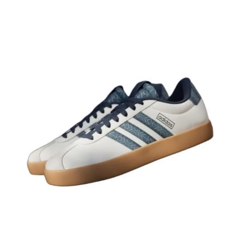 Adidas Vl Court 3.0 Off White Night Indigo Gum Women's-3