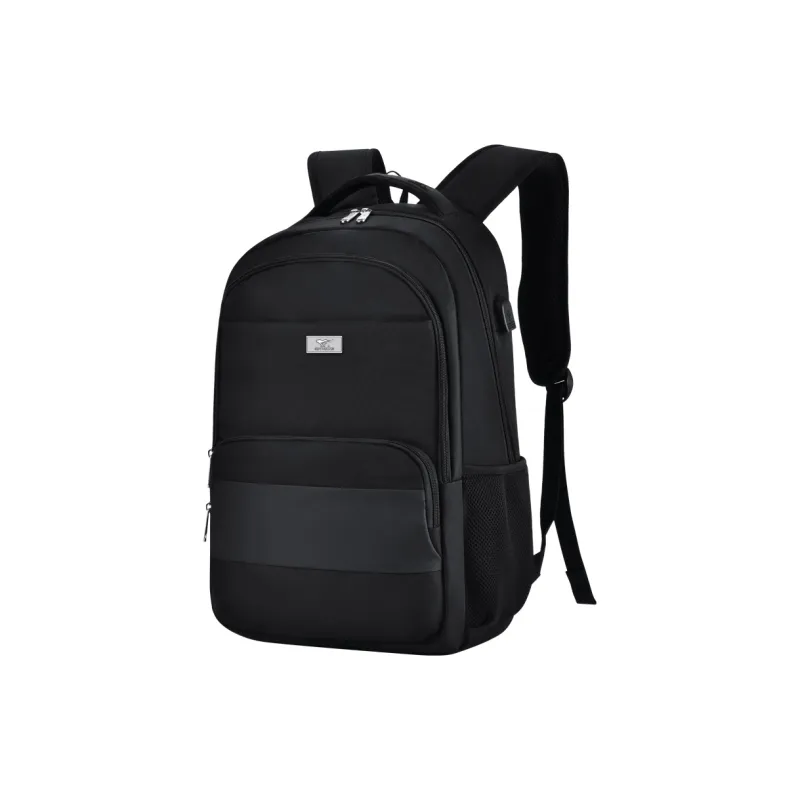 SEPTWOLVES Oxford Backpack Laptop Bags Regular Men's Black-1
