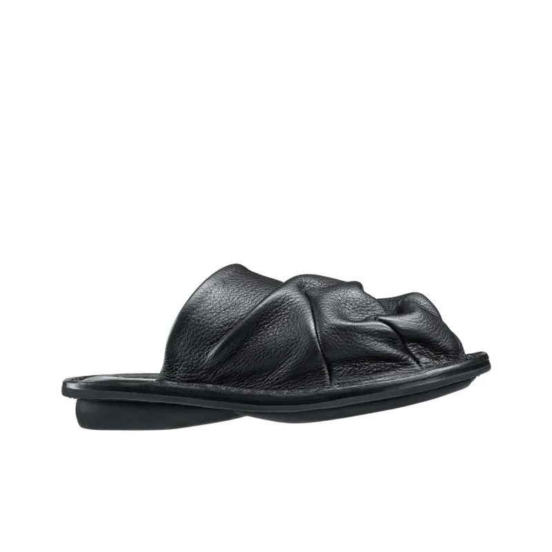 Trippen Wrap-toe Slippers Men's Black-1