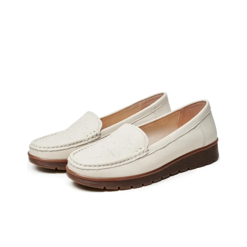 AOKANG Loafers Women's White-2